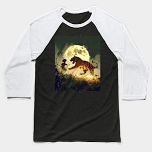 Calvin and Hobbes Vibrant Vision Baseball T-Shirt